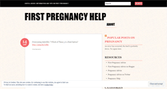 Desktop Screenshot of firstpregnancyhelp.wordpress.com