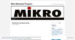 Desktop Screenshot of mikroyazilim.wordpress.com