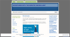 Desktop Screenshot of microclient.wordpress.com
