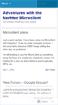 Mobile Screenshot of microclient.wordpress.com