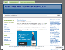 Tablet Screenshot of microclient.wordpress.com
