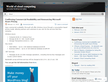 Tablet Screenshot of cloudcomputinghub.wordpress.com