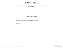 Tablet Screenshot of frankbille.wordpress.com