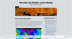 Desktop Screenshot of mountaincityweathercenter.wordpress.com