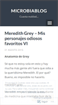 Mobile Screenshot of microbia.wordpress.com