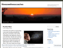 Tablet Screenshot of fitnesswellnesscoaches.wordpress.com