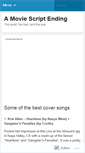 Mobile Screenshot of amoviescriptending.wordpress.com