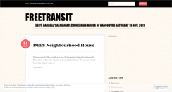 Desktop Screenshot of freetransit.wordpress.com
