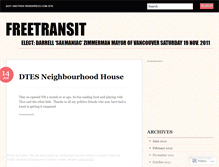 Tablet Screenshot of freetransit.wordpress.com