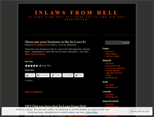 Tablet Screenshot of inlawsfromhellbook.wordpress.com