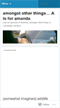 Mobile Screenshot of amongstotherthings.wordpress.com