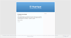 Desktop Screenshot of elhuarique.wordpress.com