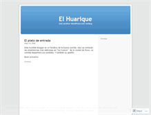 Tablet Screenshot of elhuarique.wordpress.com