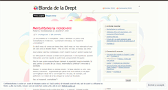 Desktop Screenshot of blondadeladrept.wordpress.com