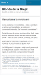 Mobile Screenshot of blondadeladrept.wordpress.com