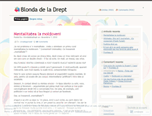 Tablet Screenshot of blondadeladrept.wordpress.com