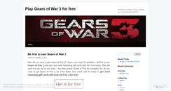 Desktop Screenshot of freegearsofwar3.wordpress.com