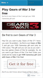 Mobile Screenshot of freegearsofwar3.wordpress.com