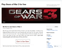 Tablet Screenshot of freegearsofwar3.wordpress.com