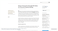 Desktop Screenshot of gmtmoneytransfer.wordpress.com