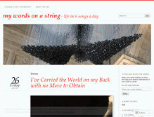 Tablet Screenshot of mywordsonastring.wordpress.com