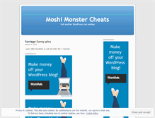 Tablet Screenshot of moshimostercheats.wordpress.com