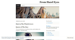 Desktop Screenshot of fromhazeleyes.wordpress.com
