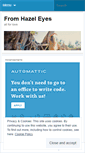 Mobile Screenshot of fromhazeleyes.wordpress.com