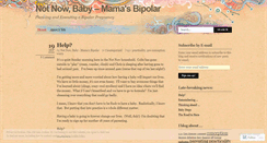 Desktop Screenshot of mamasbipolar.wordpress.com