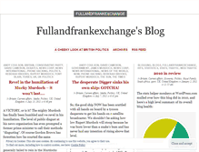 Tablet Screenshot of fullandfrankexchange.wordpress.com