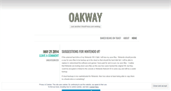 Desktop Screenshot of oakway.wordpress.com