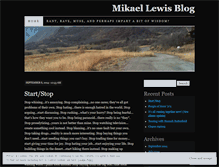 Tablet Screenshot of mikaellewis.wordpress.com