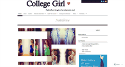 Desktop Screenshot of collegegirl93.wordpress.com