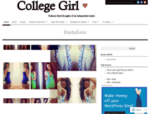 Tablet Screenshot of collegegirl93.wordpress.com