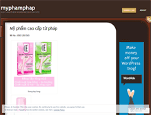 Tablet Screenshot of myphamphap.wordpress.com