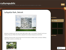 Tablet Screenshot of culturepublic.wordpress.com