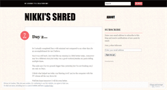 Desktop Screenshot of nikkisshred.wordpress.com