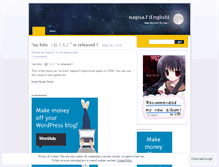 Tablet Screenshot of nagisaf.wordpress.com