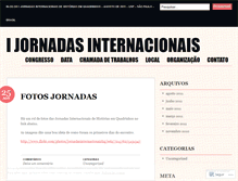 Tablet Screenshot of jornadasinternacionais.wordpress.com