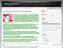 Tablet Screenshot of haberturkgucu.wordpress.com