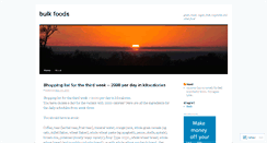 Desktop Screenshot of bulkfoods.wordpress.com