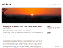 Tablet Screenshot of bulkfoods.wordpress.com