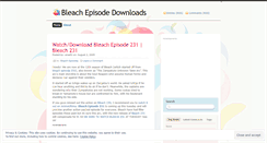 Desktop Screenshot of bleachepisodedownload.wordpress.com