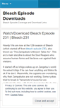 Mobile Screenshot of bleachepisodedownload.wordpress.com