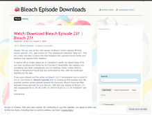 Tablet Screenshot of bleachepisodedownload.wordpress.com