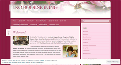 Desktop Screenshot of lkobooksigning.wordpress.com