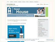 Tablet Screenshot of hesedhouse.wordpress.com
