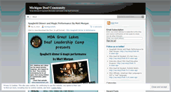 Desktop Screenshot of michigandeafcommunity.wordpress.com