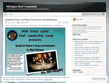 Tablet Screenshot of michigandeafcommunity.wordpress.com