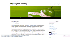 Desktop Screenshot of mydailydietjourney.wordpress.com
